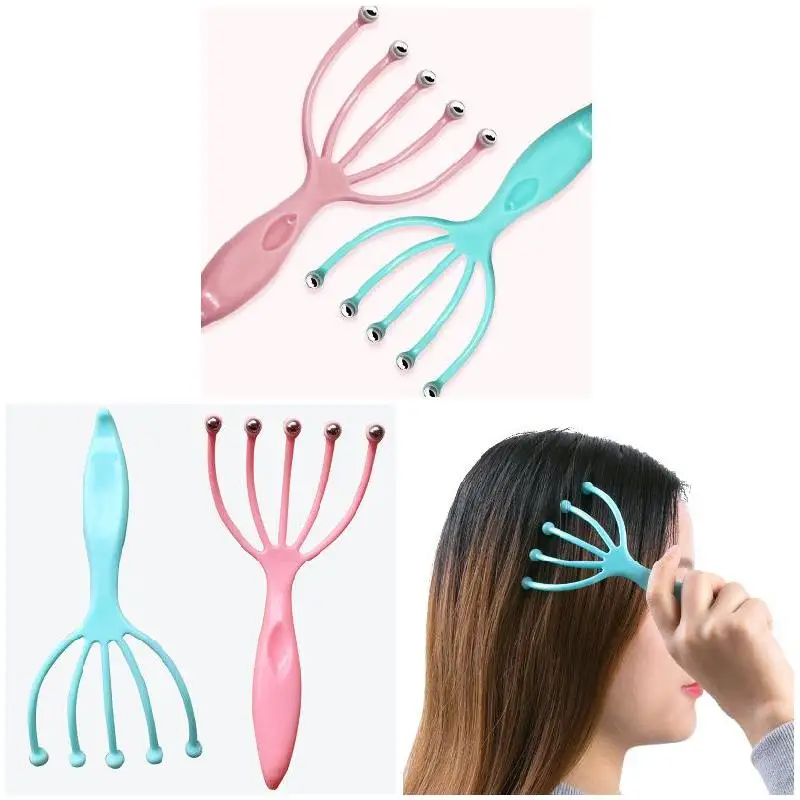 2019 Handheld Five Fingers Claw Steel Ball Massager for Head Scalp Neck Relaxation DC88 |