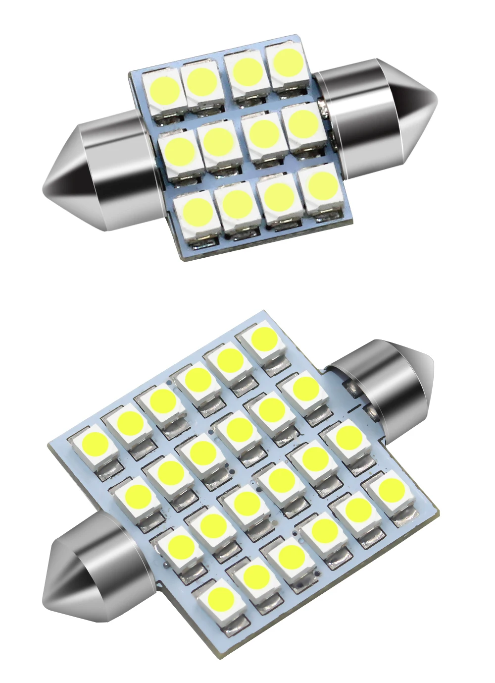 31 мм 36 мм 39 мм 41 мм гирлянда 12 SMD 24 светодиодный 3528 Светодиодный светильник C5W C10W автомобильный купольный светильник авто внутренняя карта крыша лампа для чтения DC12V белый