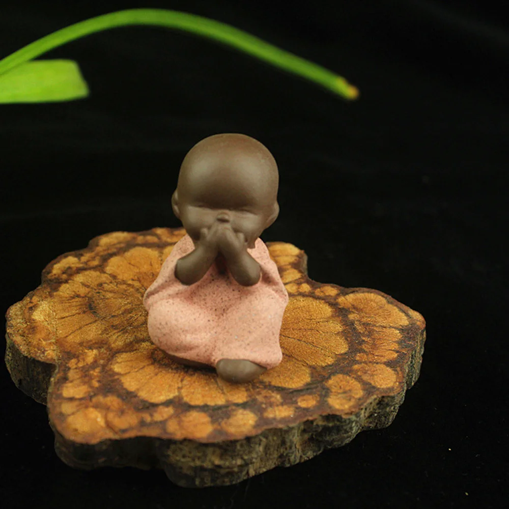 Мини статуя Будды статуэтка монах мандала керамические поделки декоративные