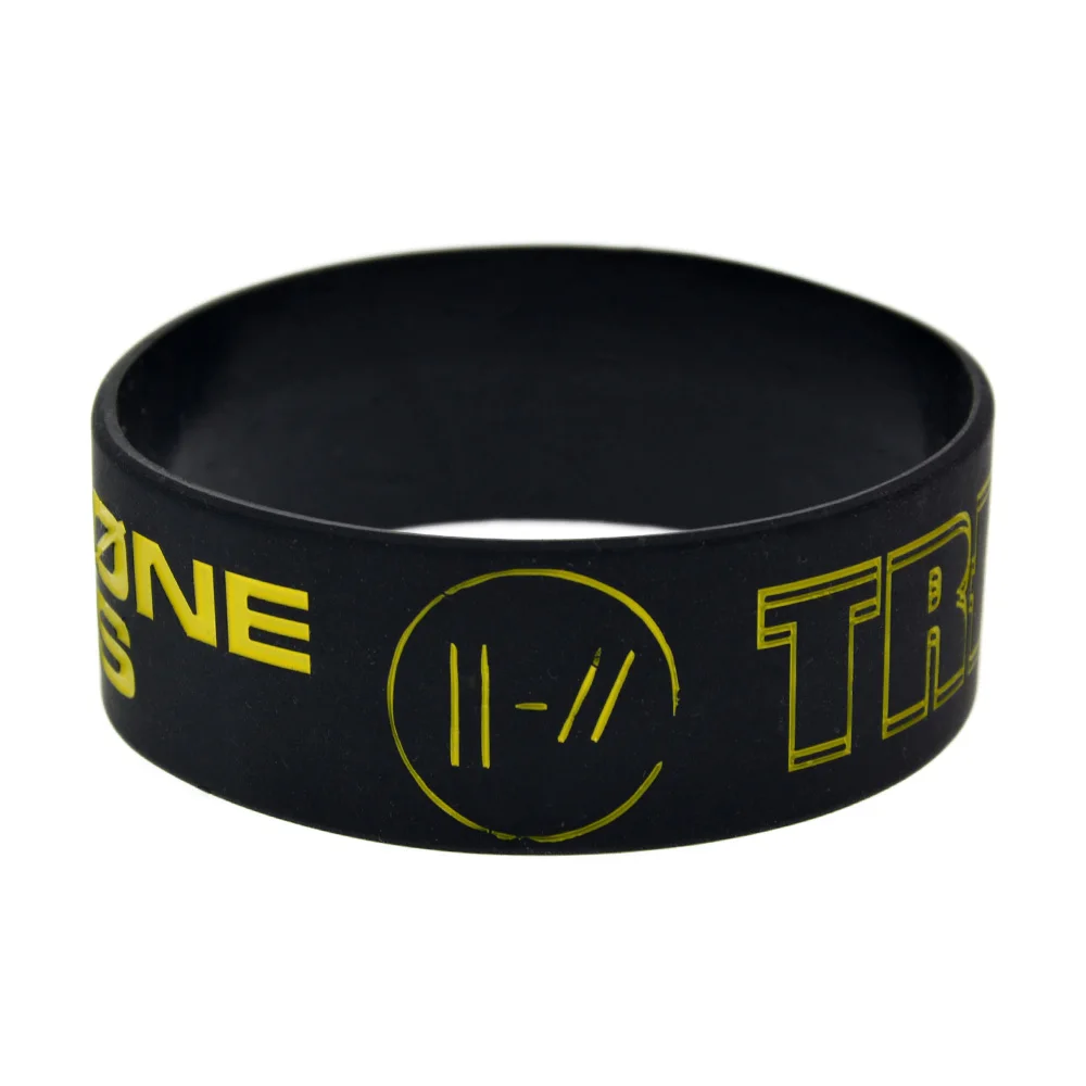 1 шт. черный Twenty One Pilots Тренч силиконовый браслет для музыкального концерта