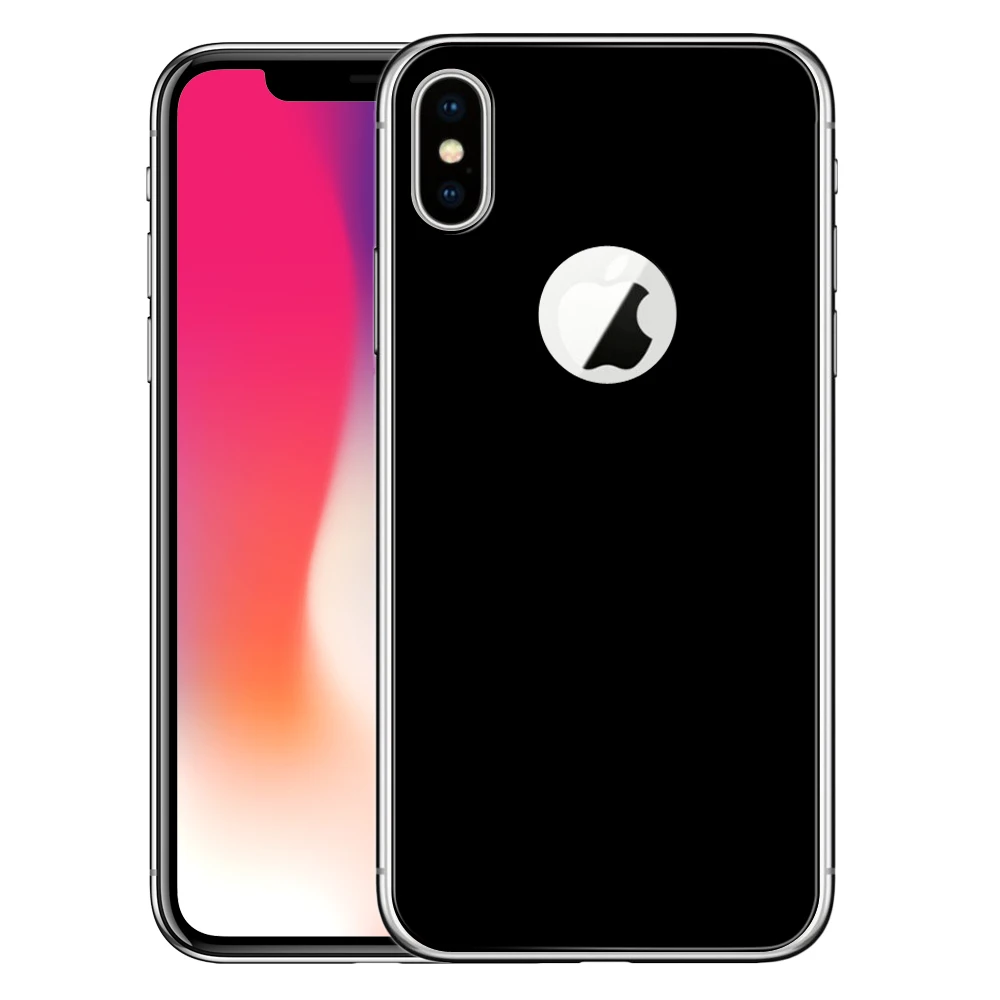5D изогнутые назад закаленное Стекло для IPhone X царапинам Экран протектор Назад