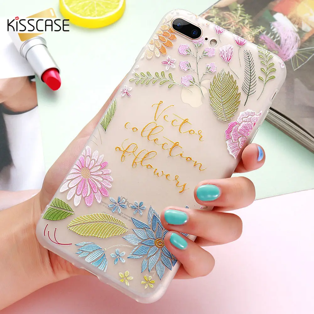 KISSCASE цветочный чехол для телефона Huawei Honor 9 Lite 10 V9 7X 8X 7A Мягкий силиконовый NOVA 2 Plus 3