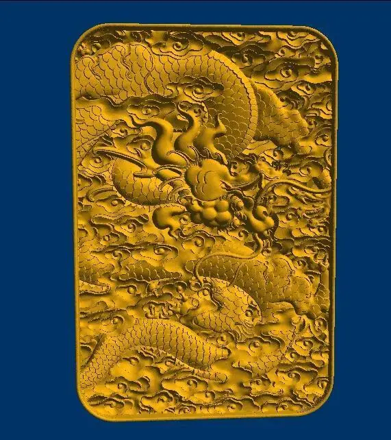 

3D модель, рельеф для ЧПУ в формате STL Dragon card