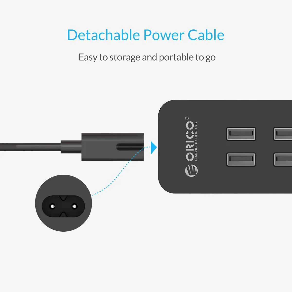 ORICO 4 порта USB зарядное устройство 5V2. 4A Макс 20 Вт мини настольное для iPhone 7 7plus iPad Air 2