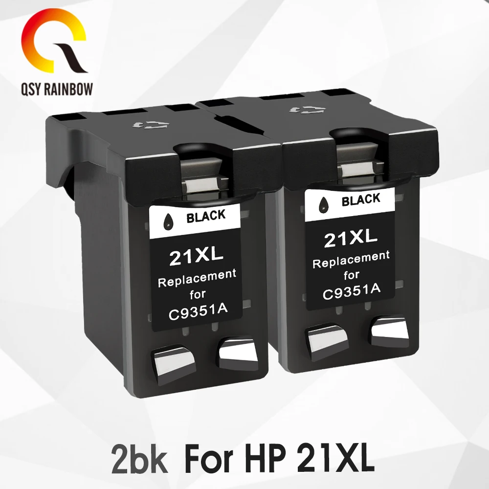 2bk CMYK Supplies чернильный картридж Замена для hp 21 hp 21 для hp 21xl чернилами hp Deskjet F380 F2180 F2280 F4180 F4100 F2100 F2200 F300 - Цвет: 2bk