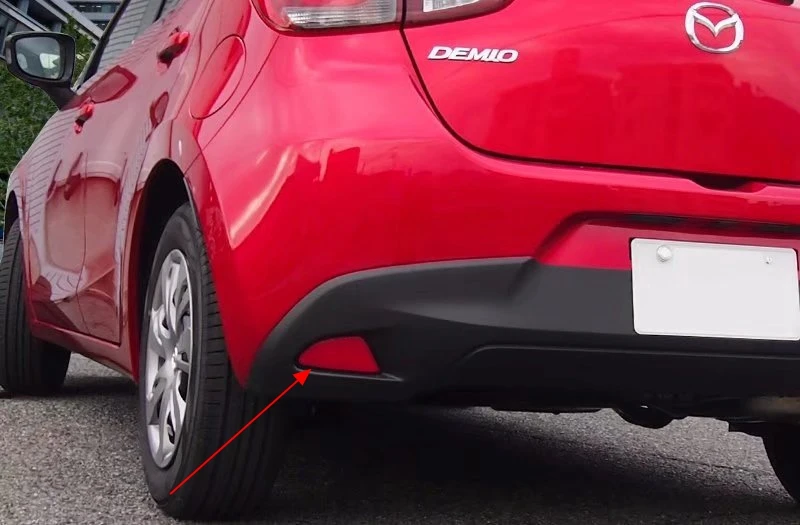 Автомобильный Стайлинг задний противотуманный фонарь из АБС пластика для Mazda 2