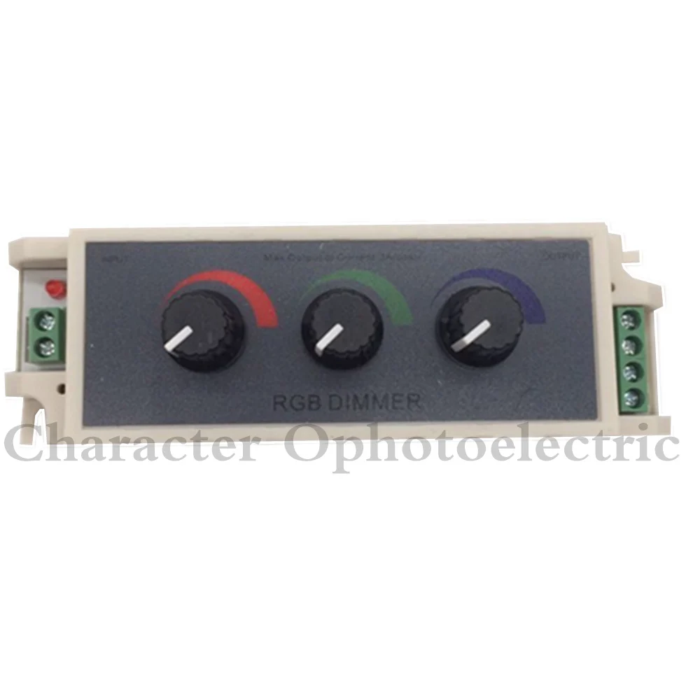 

1PCS DC12-24V 3A rgb controller 3 channel RGB led dimmer controller for led strip 3528 5050