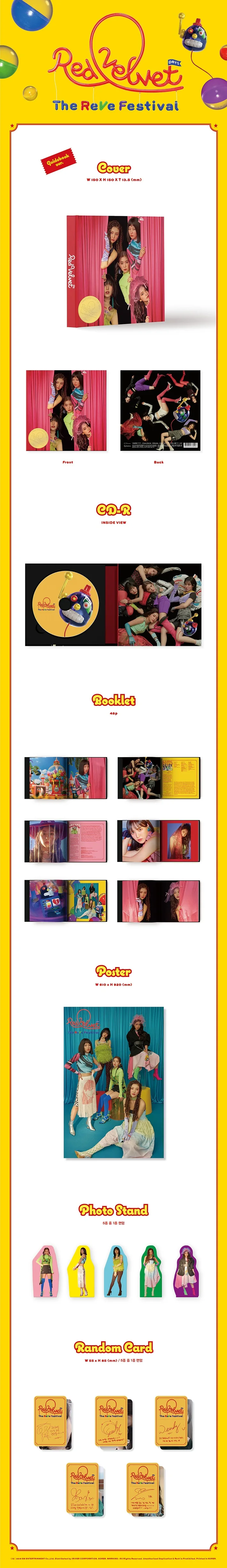 [MYKPOP]~ Официальный~ Красный бархат: ReVe Festival Day, альбом CD-SA19070201