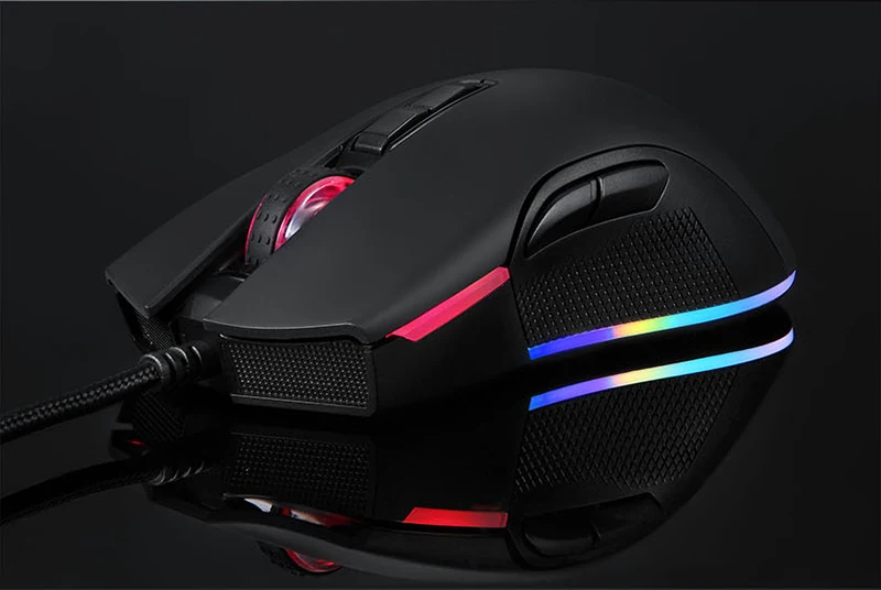 Motospeed V70 12000 dpi игровая мышь геймер RGB подсветка USB Проводная Mause Регулировка эргономичная оптическая мышь для ПК ноутбук игры