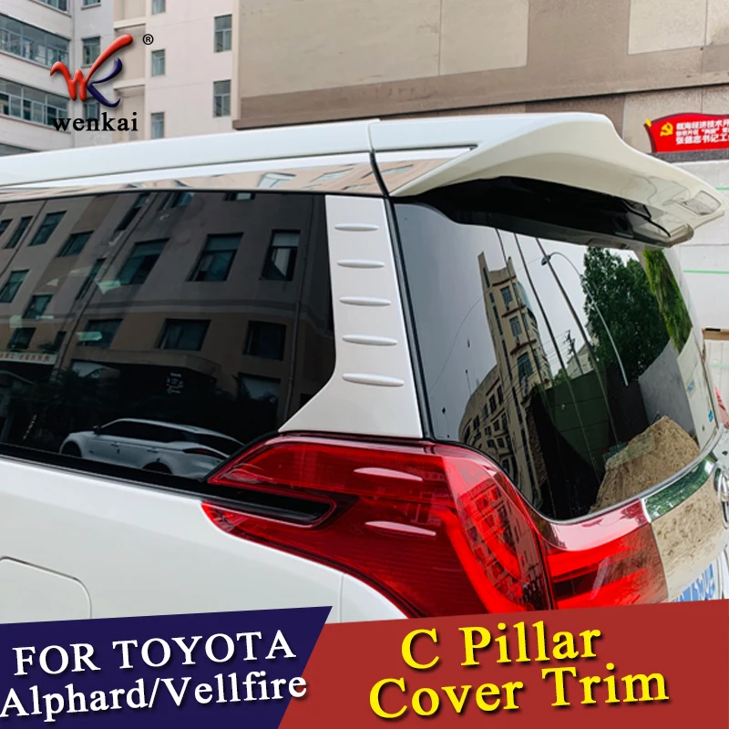 

Car Accessories C Pillar Rear Window Quarter Cover Garnish Matte For Exterior Toyota Alphard Vellfire 3rd Gen