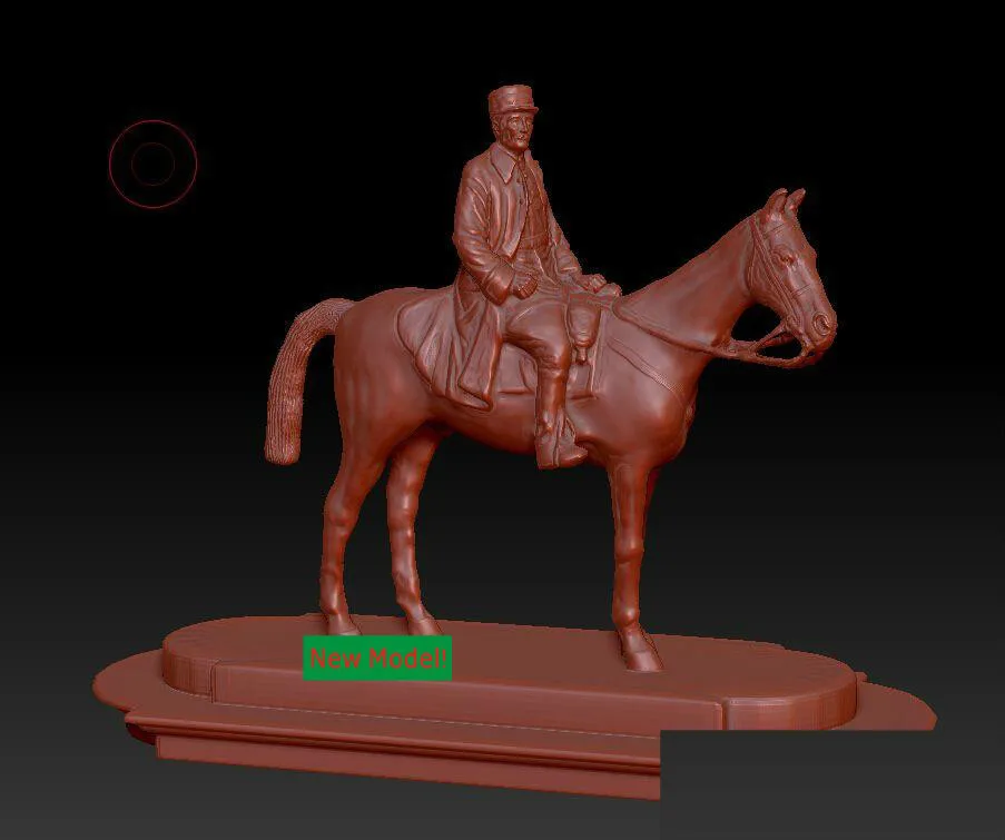 

3D model relief STL models file format Goddess of mercy General on horseback