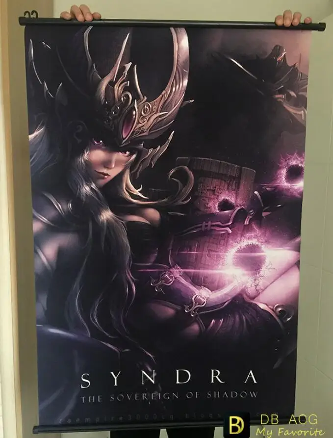 60*90 см аниме постер League of Legends LOL Syndra домашний декор настенный японский мультфильм|Рисование и каллиграфия| |