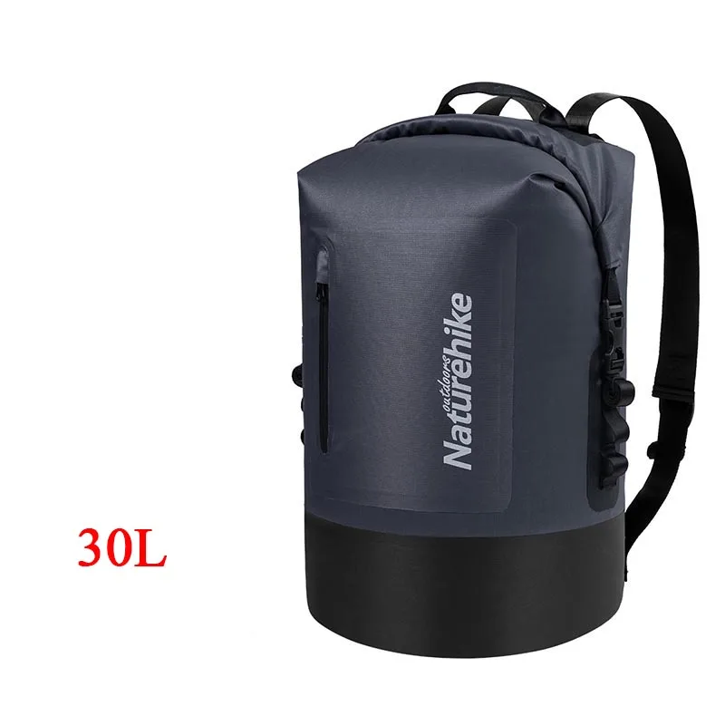 Naturehike 420D водонепроницаемая сумка из термополиуретана уличная сухая сумка речной треккинговые сумки водонепроницаемый рюкзак NH18F031-S - Цвет: Black 30L