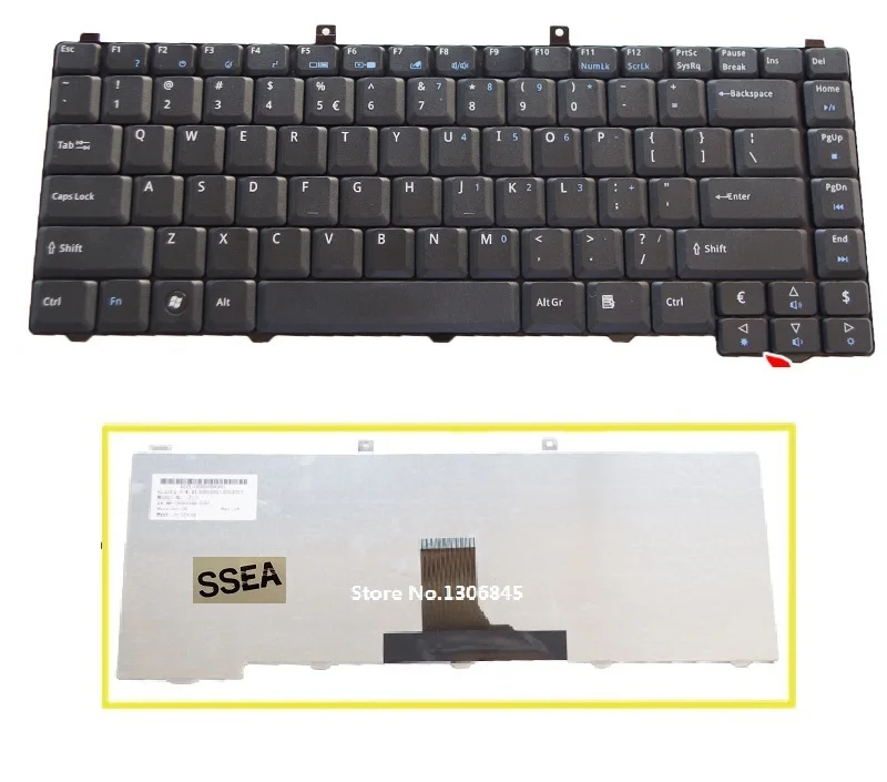 

SSEA New US Keyboard For Acer Aspire 5600 5670 laptop black keyboard