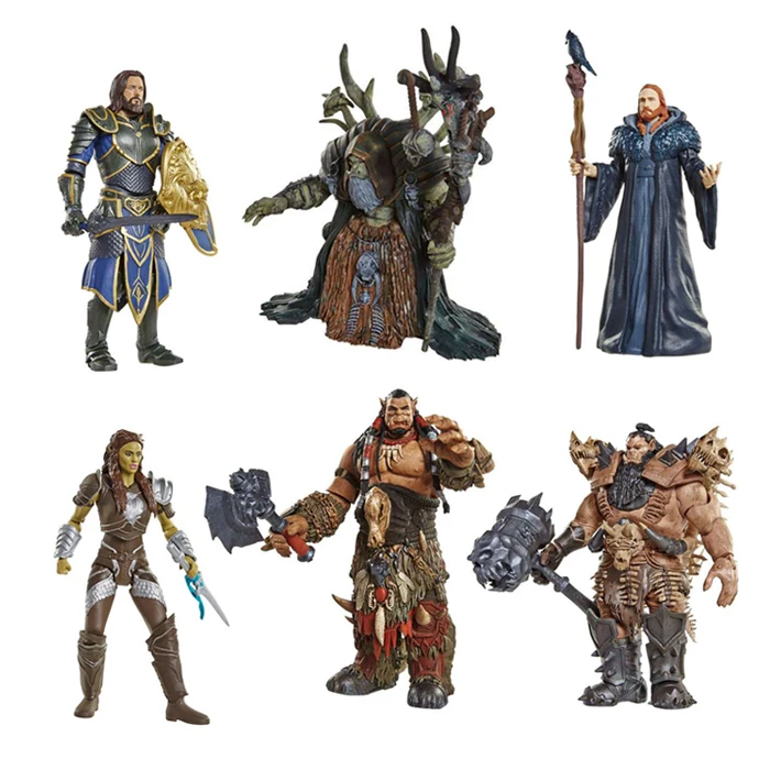 Jakks WORLD WOW 6 дюймов Blackhand Medivh Lothar фигурки игрушечная Статуэтка Аниме Фигурка Коллекционная модель