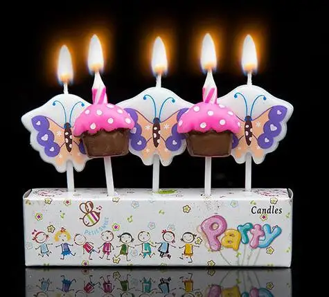 Креативный мультяшный рисунок бабочка Звезда сова торт верх для детей Товары дня