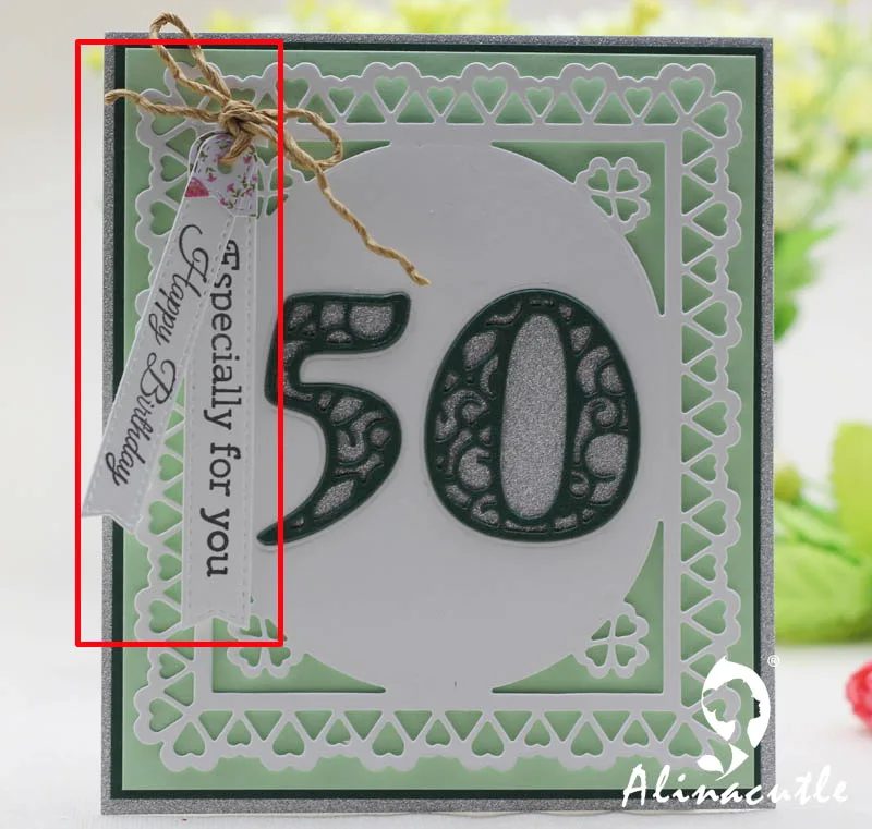 Alinacutle Die Cut Metal Cutting Dies 6pc Tag Dot Banner Edge Scrapbooking Paper Craft Handmade Card Punch Art cutter | Дом и сад