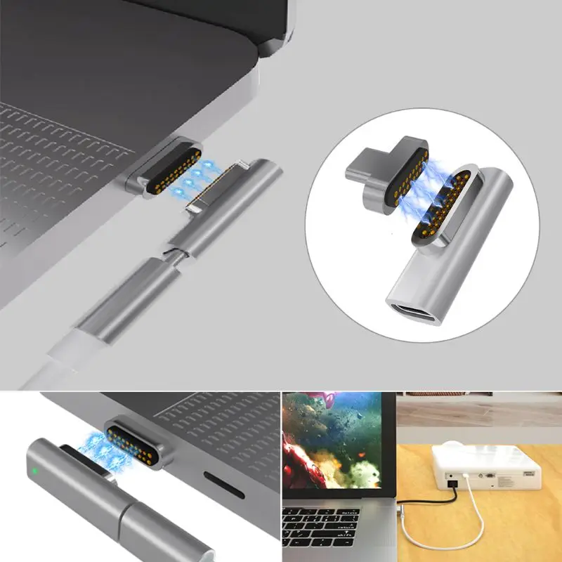 20 Pin Магнитный адаптер типа C для быстрой зарядки MacBook Pro планшета Samsung Xiaomi HTC Android