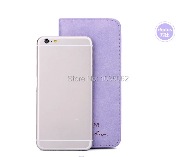 Suede Matt PU Leather Women Long Credit Card Wallet Student Fashion No Zipper Multi Retro Cheap Clutch Wallets Purple Purse | Багаж и