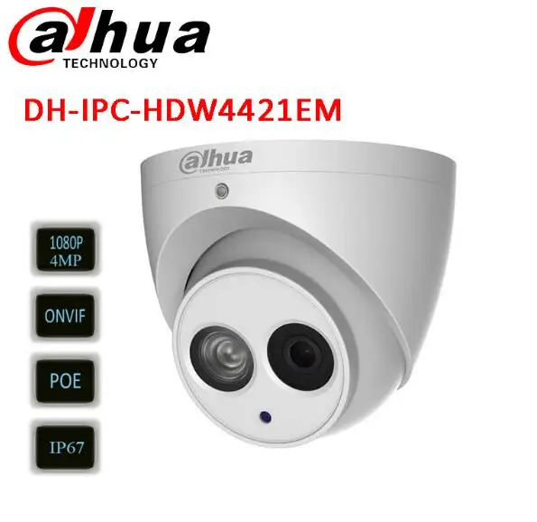 4 Megapixel CMOS с прогрессивной разверткой 2.8 мм Full HD 1080 P ИК IP POE купол Камера ipc hdw4421em
