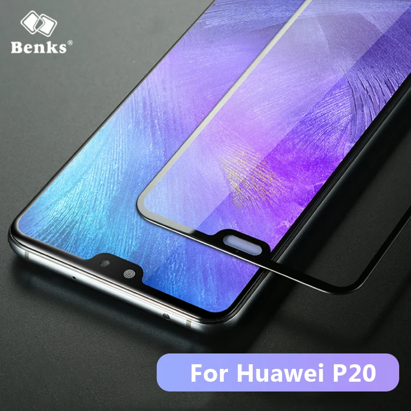 Изогнутое закаленное стекло Benks для Huawei P20 Pro защита экрана на изгиб отпечатков