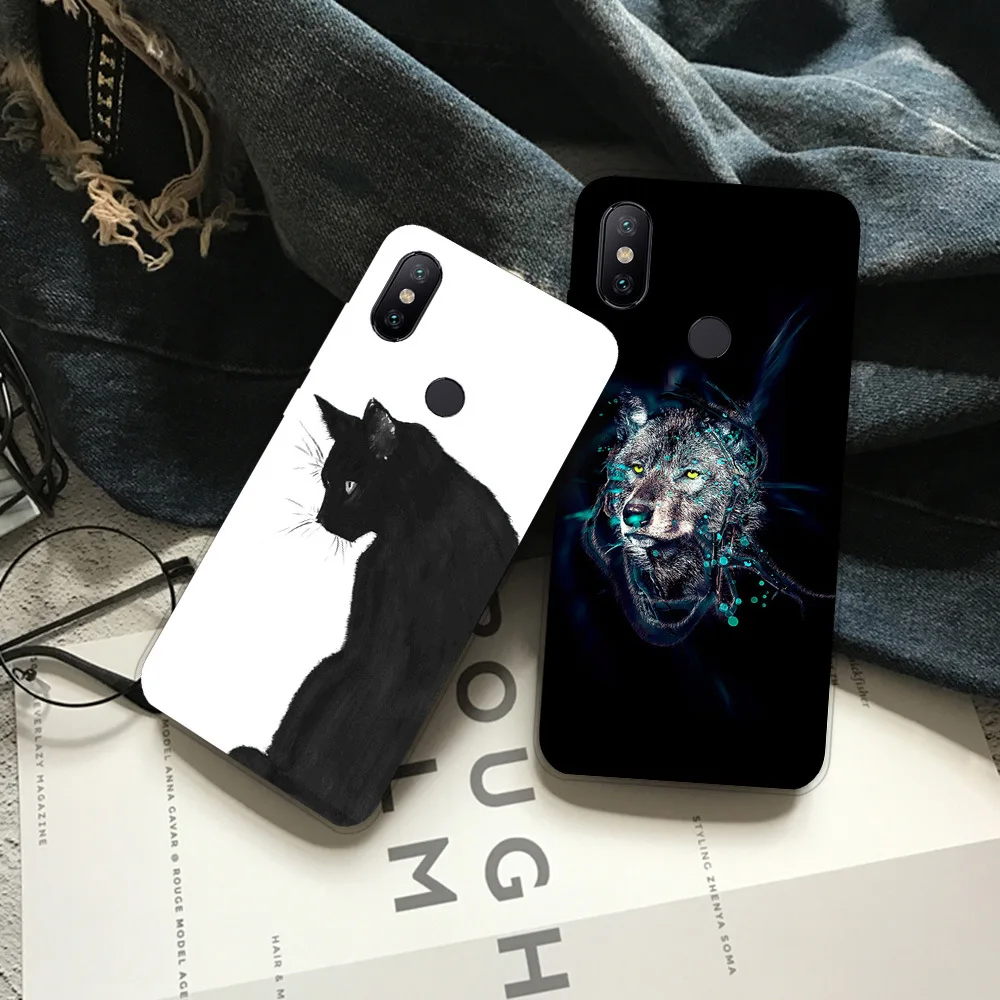 Для Xiaomi redmi 6 pro Чехол redmi6pro задняя крышка мультяшный Мягкий защитный чехол для