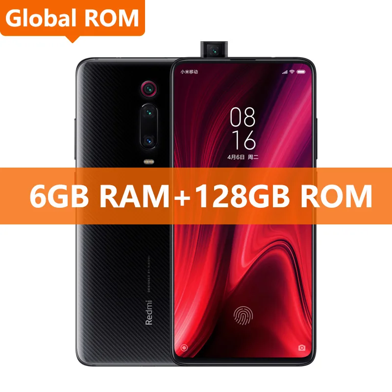 6GB 128GB Black Смартфон Xiaomi Redmi K20 Pro с глобальной ПЗУ, 6 ГБ, 128 ГБ, Восьмиядерный процессор Snapdragon 855, 6,39 дюймов, AMOLED, камера 48 МП, 4000 мАч, NFC - Цвет: 6GB 128GB Black