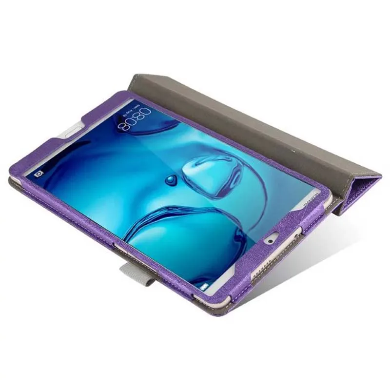 Ультратонкий чехол-книжка из искусственной кожи с шелковым покрытием для Huawei