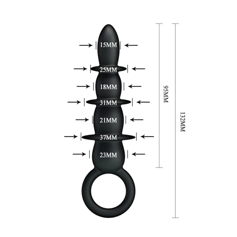 Silicone Anal Sex Toys Butt Plugs For Beginner And Experienced Adult Toy Couples Pleasure Beads Flexible Soft |