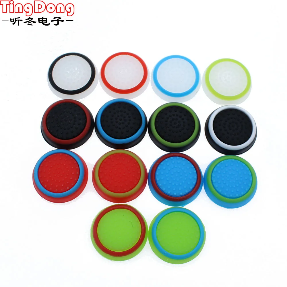

TingDong Silicone Analog Thumb Stick Grips Cover for Xbox 360 One Playstation 4 PS4 Pro Slim PS3 Gamepad Cap Joystick Cap Cover