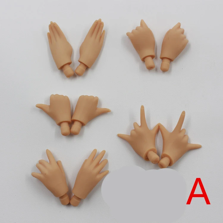 T3 joint body Nude blyth кукла без волос загар кожа Заводская кукла подходит для DIY Изменение BJD игрушка для девочек - Цвет: hand A