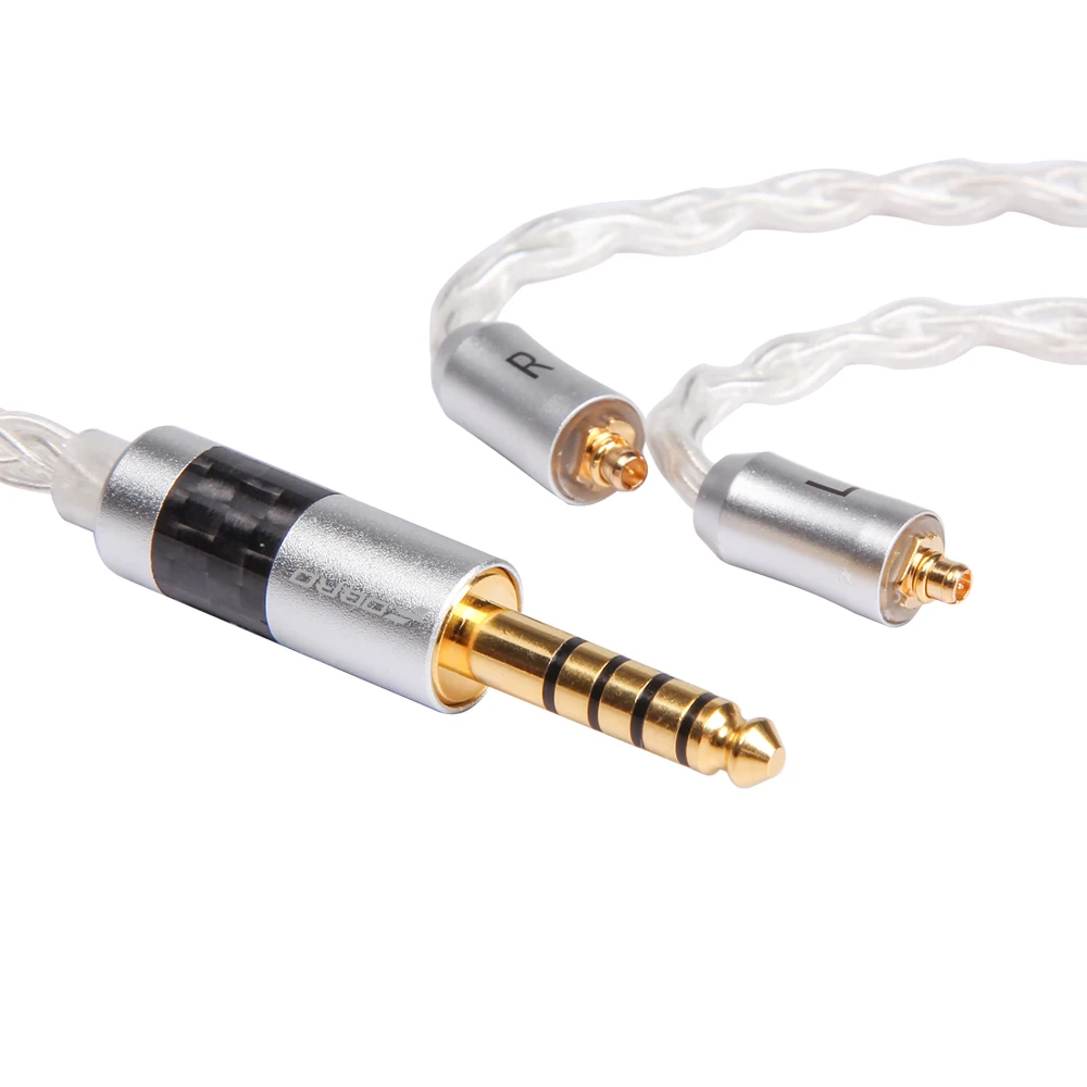 FDBRO 8-ядерный посеребренный наушников аудио кабель IE80 A2DC IM 2Pin 2,5/3,5/4,4 мм наушники с уравновешенным якорем кабель для LS50 LS70 LS200 LS300