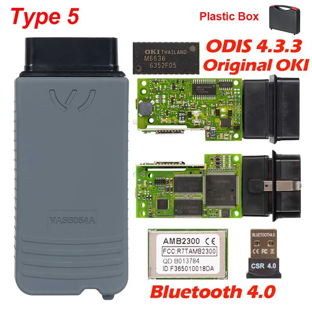 Type5 Original OKI 5054 ODIS v5.1.3 V4.3.3 keygen полный чип OKI Авто OBD2 диагностический инструмент 5054A Bluetooth 5054 сканер кода - Цвет: Type5 Original OKI
