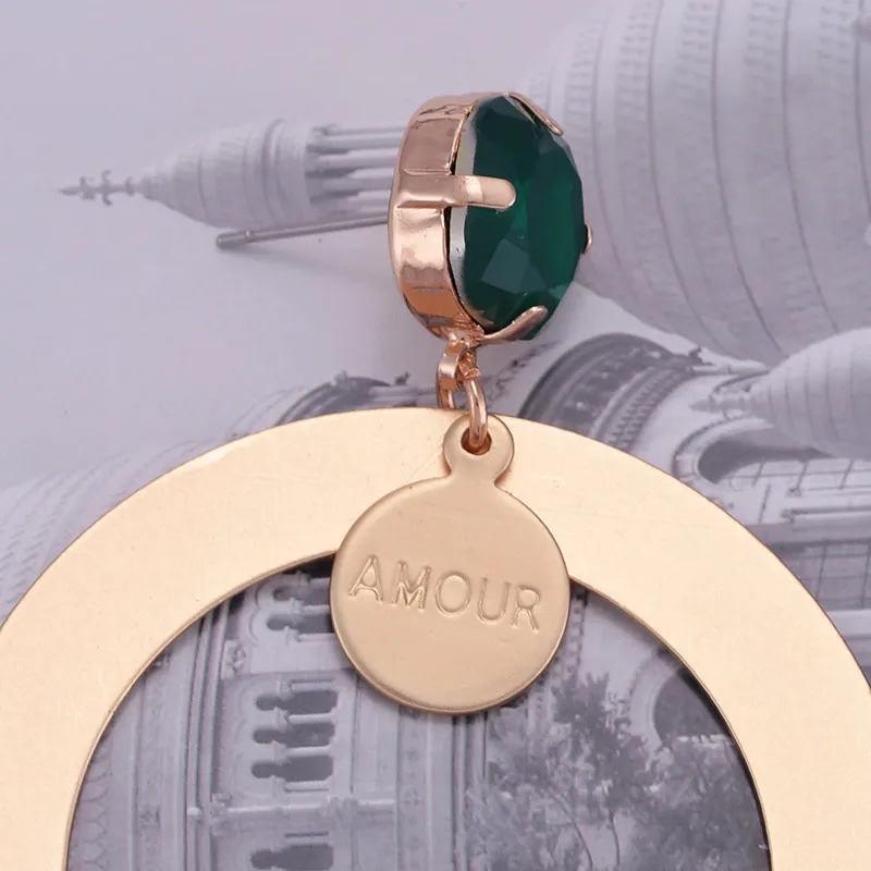 Sehuoran Luruxy коврики золото Pendients большой серьги для женщин Aretes Brincos себе бренд Oorbellen модные украшения