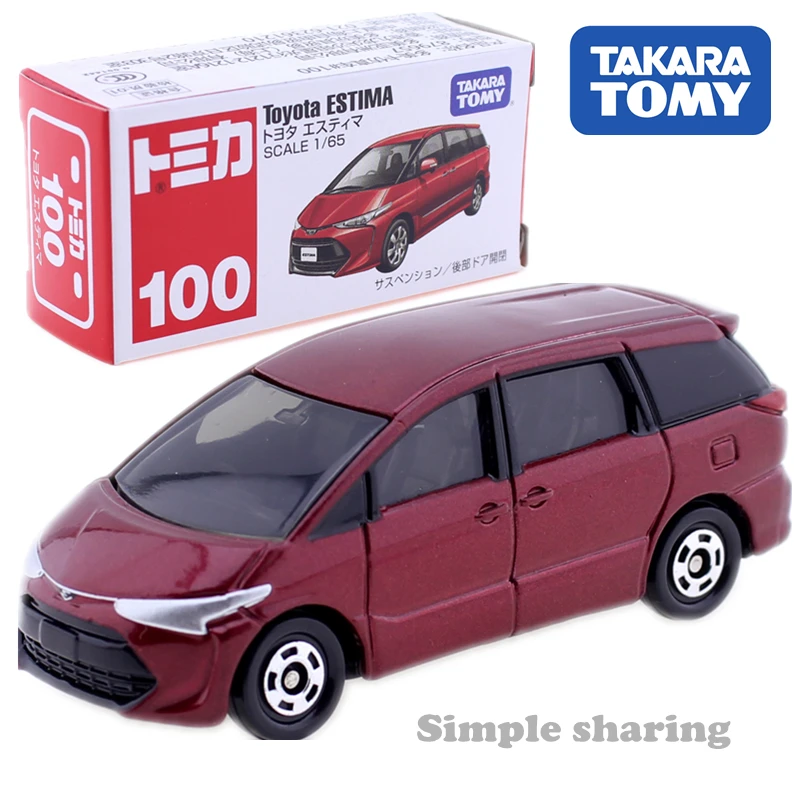 Takara Tomy TOMICA No.100 Toyota Estima масштаба 1:65 модель автомобиля Комплект литья под давлением