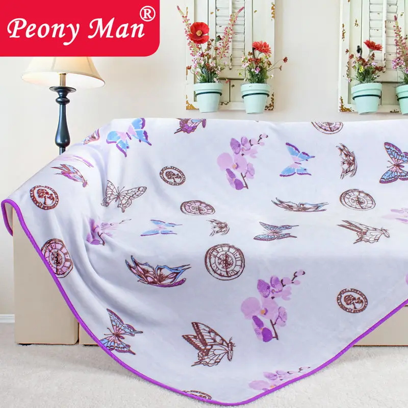 2015 новое горячее фланелевое одеяло пион мужские брендовые зимние одеяла для