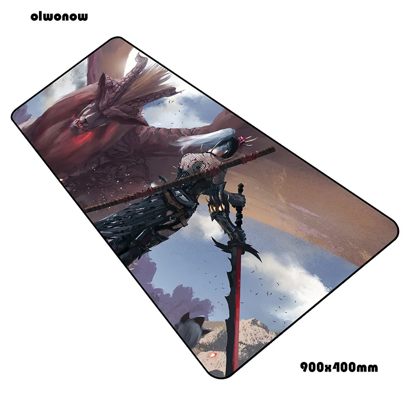 Коврик для мыши monster hunter, геймер, инди-поп, 90x40 см, коврик для мыши notbook, игровой коврик для мыши, Domineering pad, коврик для мыши, стол для компьютера, коврики для мыши