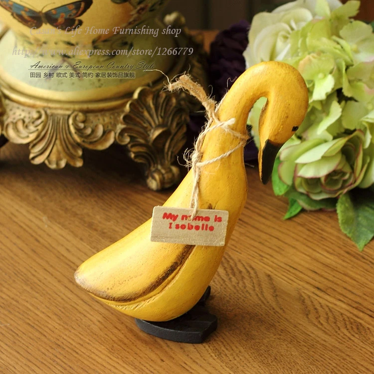 Европейский стиль набор из 3 деревянных уток супер милая утка три брата