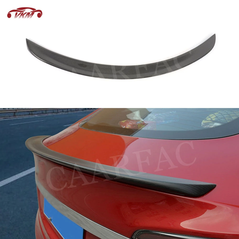 Спойлер для заднего багажника из углеродного волокна Tesla Model S Sedan 60 70 75 85 90 D P85D P90D
