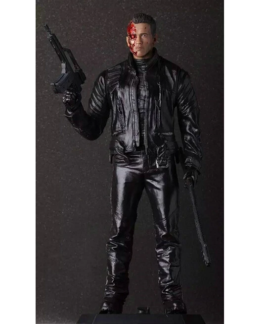 Сумасшедшие игрушки Terminator 2 T 800 Арнольд Шварценеггер ПВХ фигурка Коллекционная