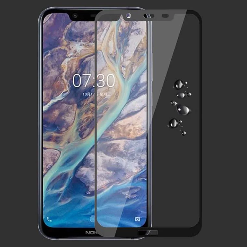 Чехол из закаленного стекла с полным покрытием для Nokia 2 3 6 5 7 Plus 9 8 1 X6 X7 X5 защита
