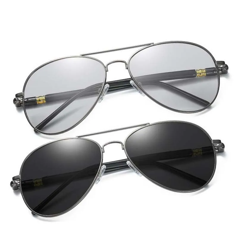 

Солнцезащитные очки Мужские фотохромные, классические поляризационные, хамелеоновые, с цветными линзами, антибликовые, для вождения