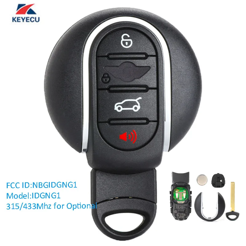 Запасная деталь KEYECU OEM 4 кнопки 315/434 МГц опционально для BMW Mini Copper 2015 2018 Fcc #