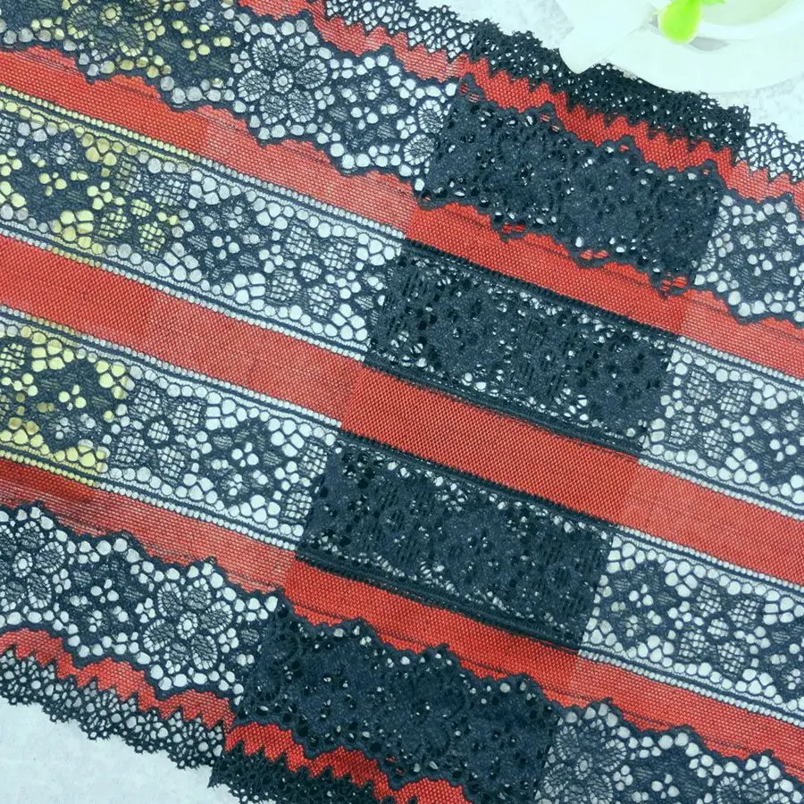 Лента кружевная эластичная шириной 104 см 24 5 см|trim sewing|stretch elastic laceelastic lace |