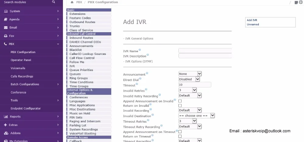Унифицированная VoIP телефонная система PBX IP с 4 портами FXO эхо отменой. Модуль Issabel