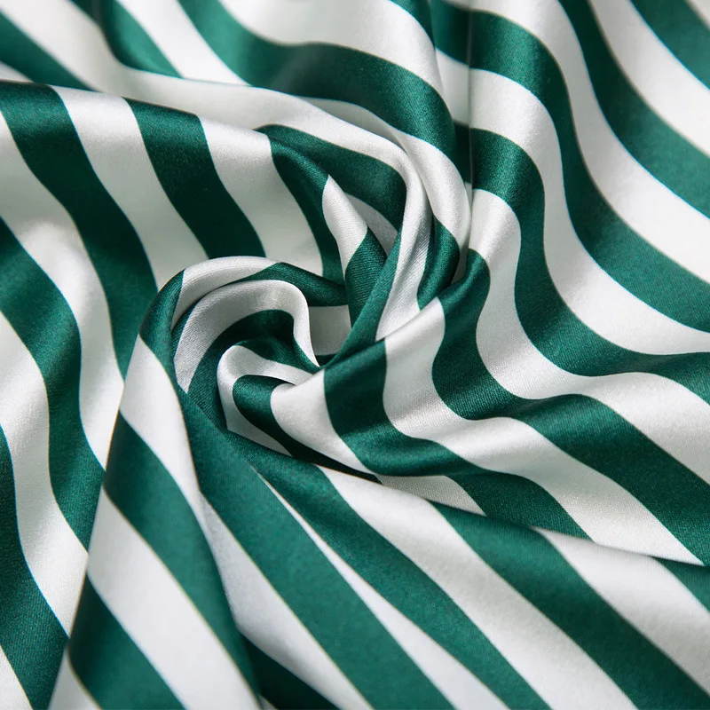 2019 Ladies'Leisure Sleepwear 19MM Nature silk+5% Spandex Elegant Luxury Home Suit Casual Golden Collar Worker Royal Pajamas