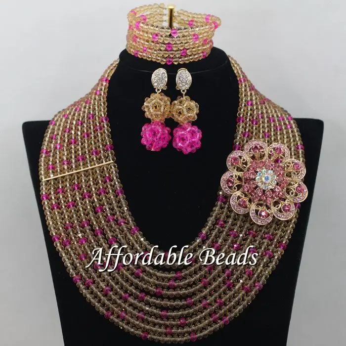 Африканские Украшения Из Бисера роскошный комплект ювелирных изделий ручной