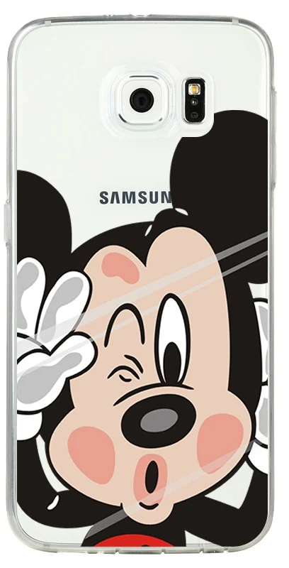 Soft Tpu Clear Case ForSamsung S3 S4 S5 S6 S7edge NOTE3 NOTE4 NOTE5 with Minnie Cute Mickey Fruit Animal Cat For Samsung |