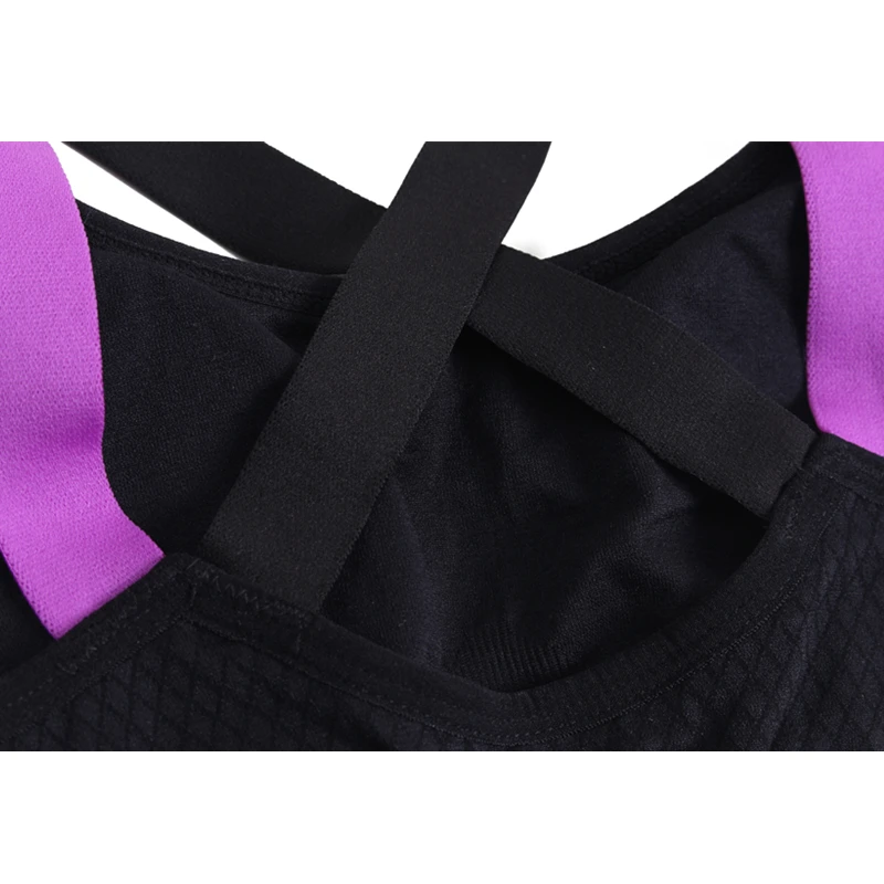 New Arrival Fitness Yoga Push Up Sports Bra Women's Training Breathable Padded Tank Athletic Vest Shockproof Back Cross Strap |
