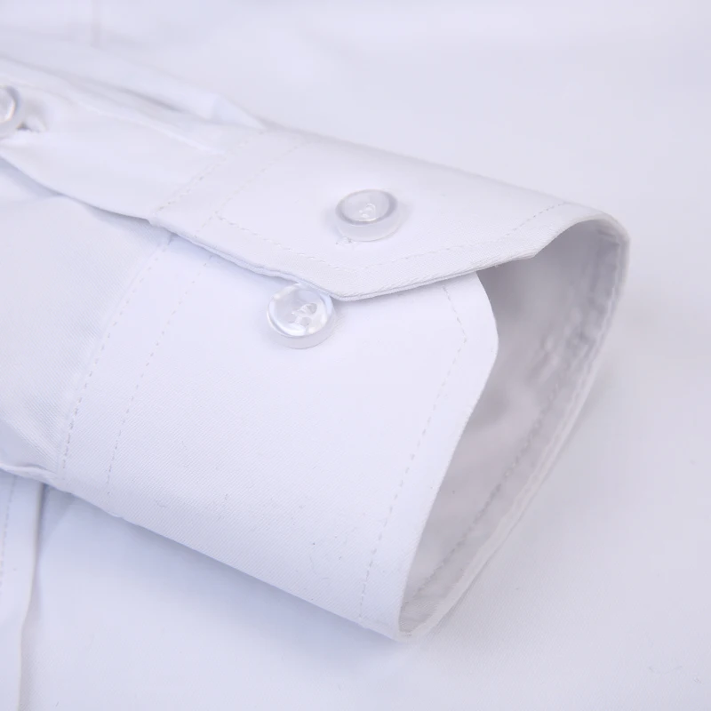 Мужская Однотонная рубашка в полоску классическая формальная деловая с длинным